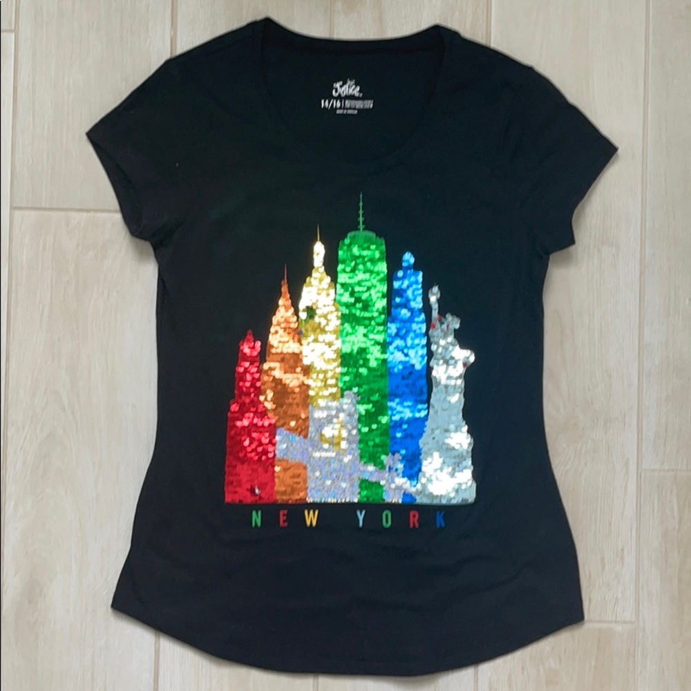 Girls Sequin Top